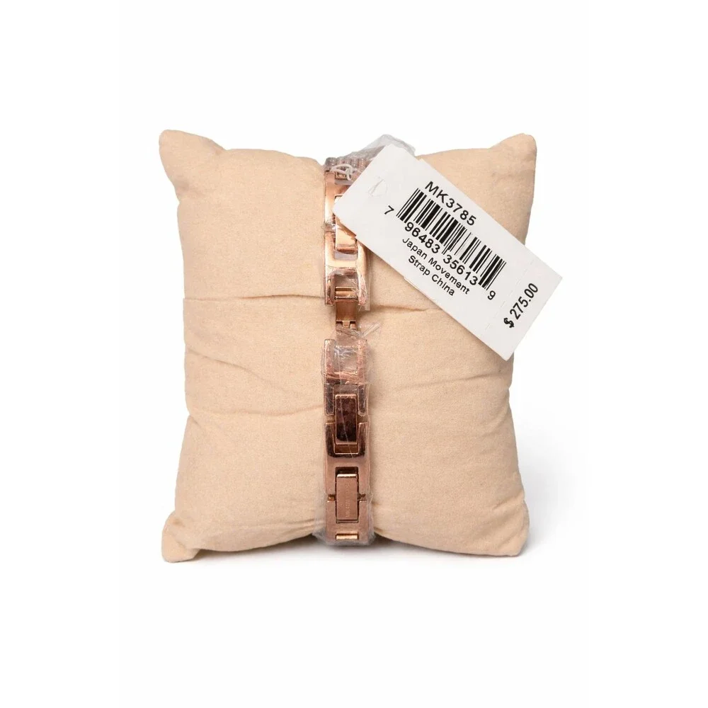 Michael Kors Jaryn Women's Rose Gold-Tone Crystal Watch MK3785 36mm